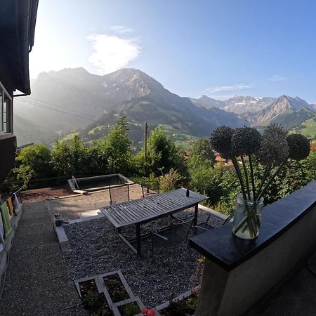 Chalet Sonnenheim Mit Atemberaubender Aussicht Adelboden Bagian luar foto