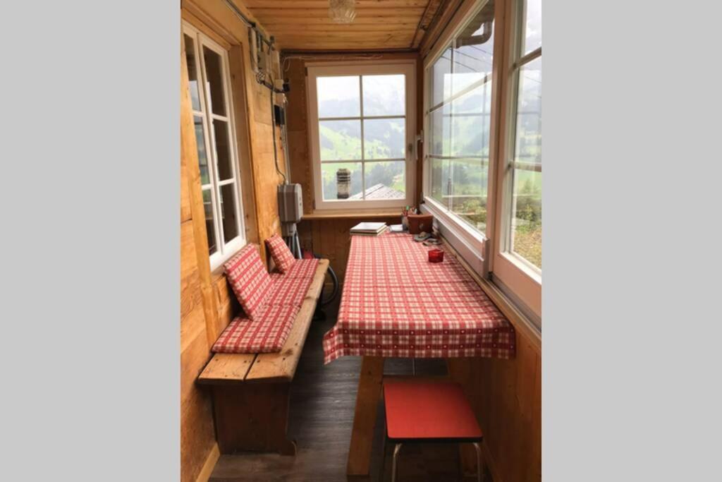 Chalet Sonnenheim Mit Atemberaubender Aussicht Adelboden Bagian luar foto