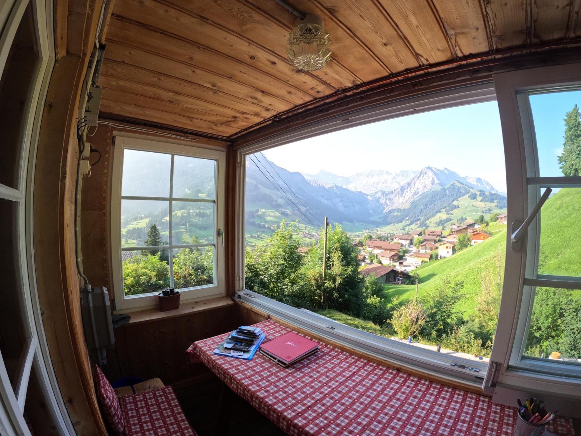 Chalet Sonnenheim Mit Atemberaubender Aussicht Adelboden Bagian luar foto