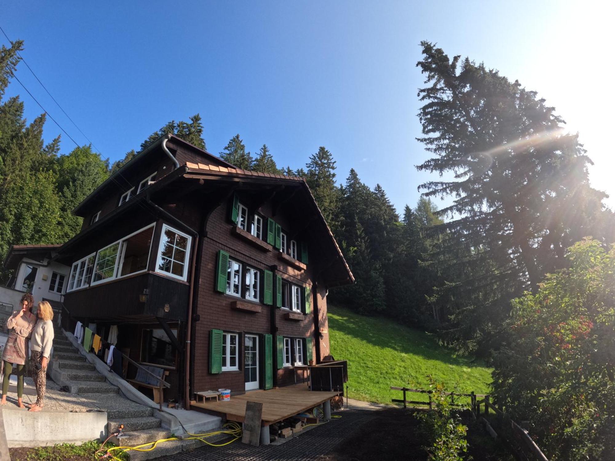 Chalet Sonnenheim Mit Atemberaubender Aussicht Adelboden Bagian luar foto